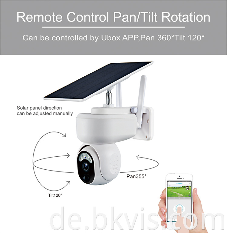 Solar Camera Night Vision Battery Powered Wireless Cam